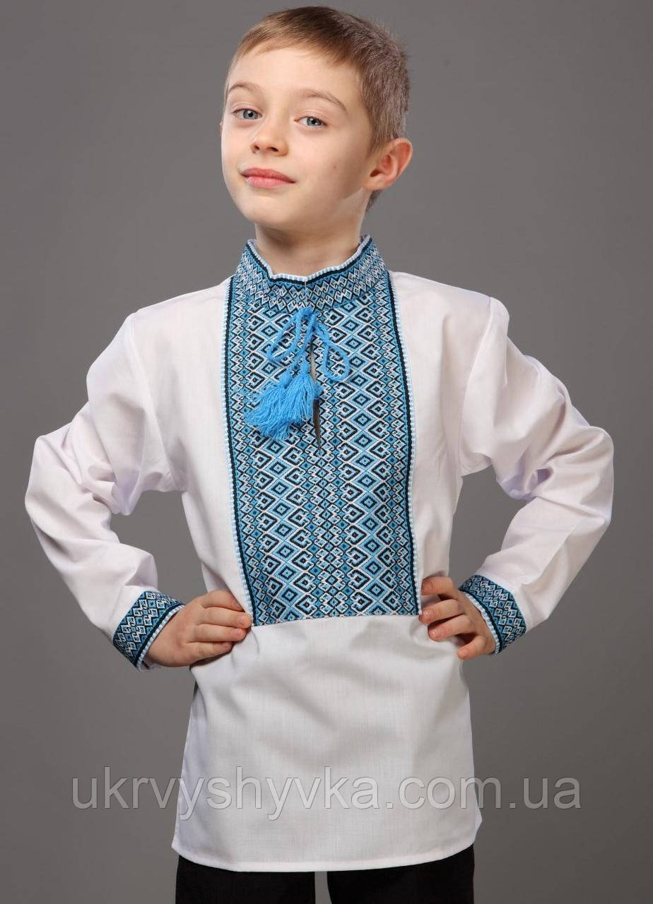 Недорога вишиванка "Козачок" синя
