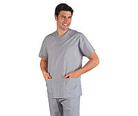 Медицинский костюм хирургический мужской светло-серый - 03302