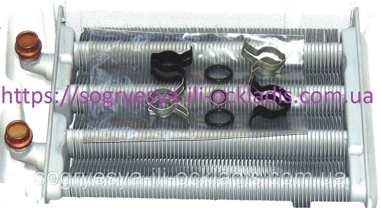 Теплообмінник головний у зборі (фір.уп, Італія) котлів Beretta City 24 CSI J, арт.20052578, к.з.1618, фото 1