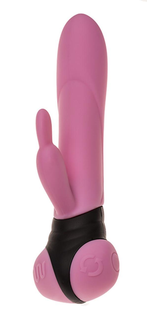 Вібратор з обертанням стовбура Adrien Lastic Mini Bonnie з петелькою для пальчика