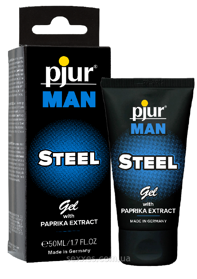 Гель для пеніса стимулювальний pjur MAN Steel Gel 50 ml з екстрактом паприки та ментолом