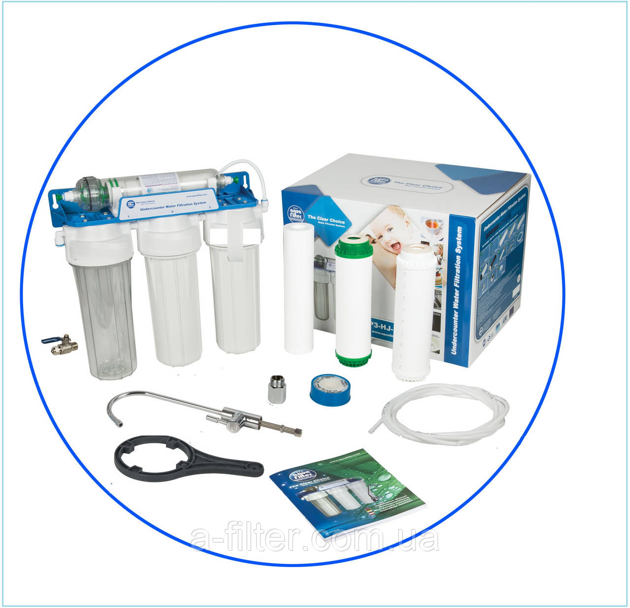 Ультрафільтрація під мийку Aquafilter FP3-HJ-K1., фото 1