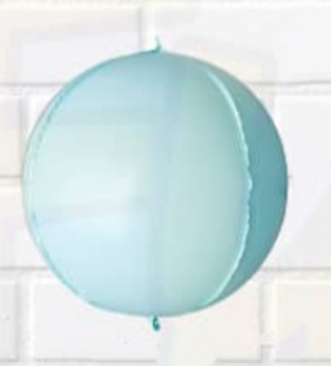 Фольгований куля сфера 3D, блакитний макаронів, 10 дюймів/25 див.