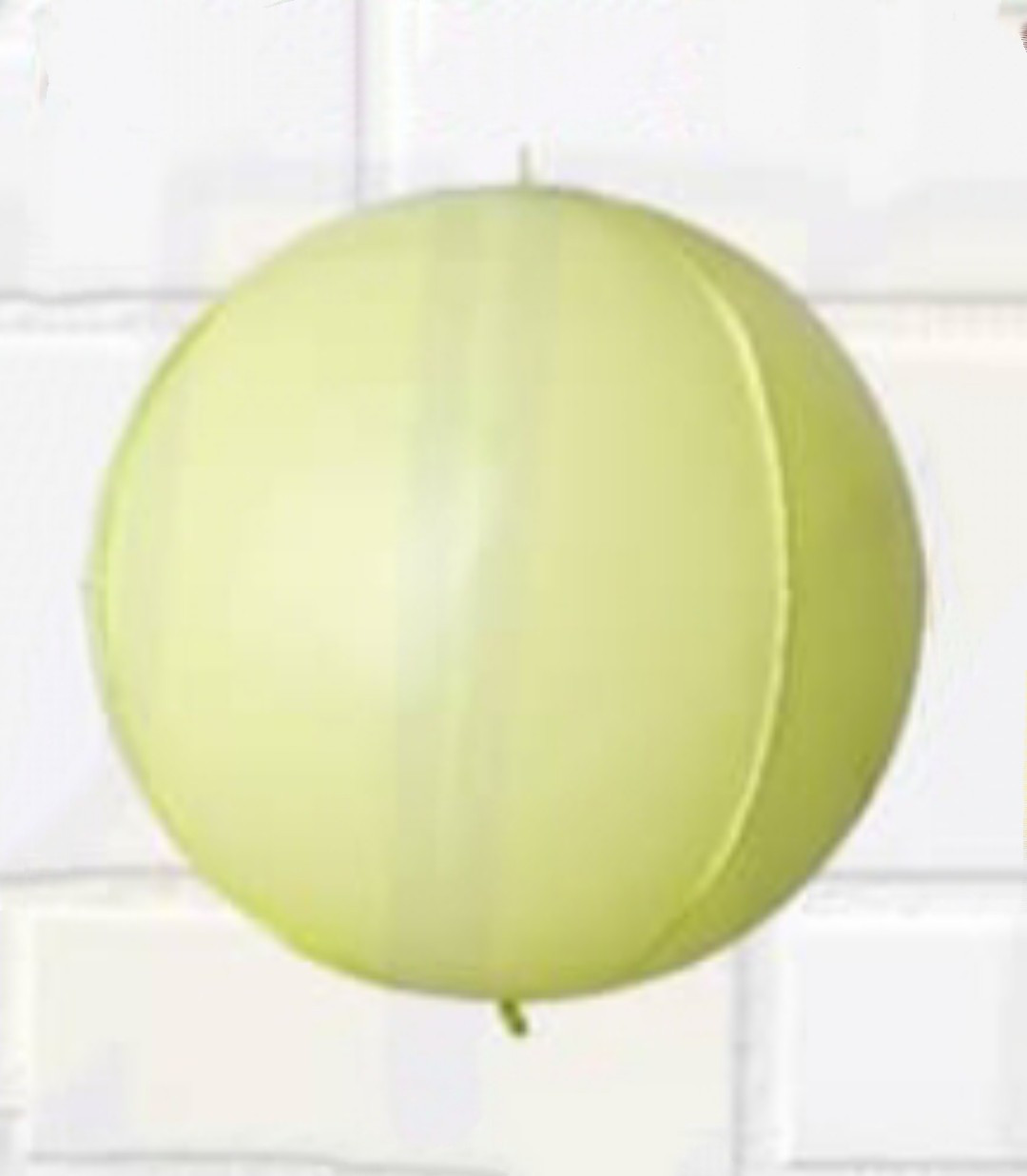 Фольгований куля сфера 3D, зелений макаронів, 10 дюймів/25 див.