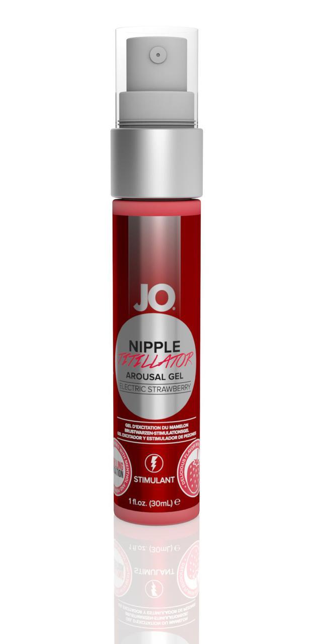 Гель для стимуляції сосків JO Nipple Titillator Strawberry (30 мл), ментол та перцева м’ята