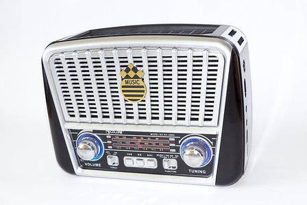 Радіоприймач GOLON RX-455S FM/AM/SW, MP3 USB microSD(TF), LED ліхтарик, Solar, фото 2