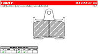 FDB2111P Тормозные колодки Ferodo аналог BREMBO 07KA21 / BRAKING BR875 / TRW MCB691/EBC FA254