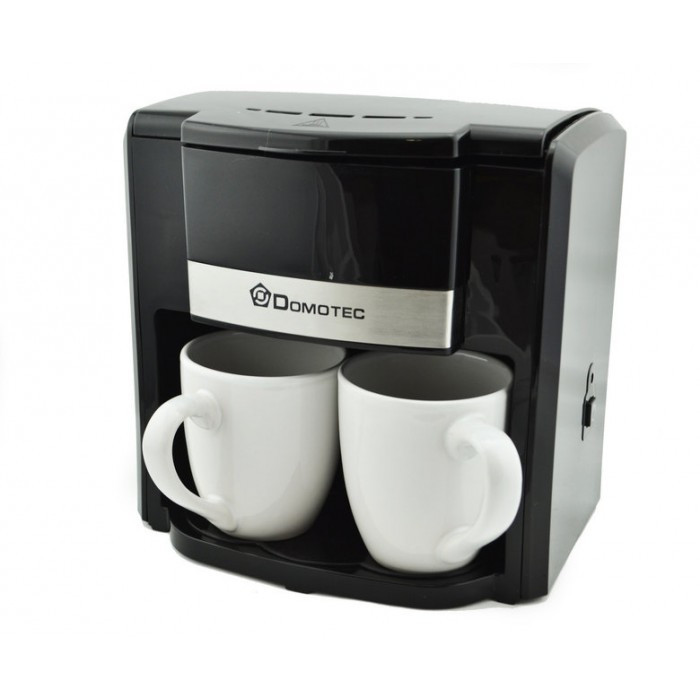 Капельная кофеварка DOMOTEC MS-0708 на 2 чашки кофе машина - фото 1 - id-p907220548