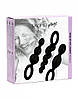 Набір анальних іграшок Satisfyer Plug black (set of 3) - Booty Call, макс. діаметр 3 см, фото 4
