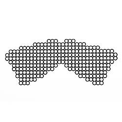 Маска на обличчя Bijoux Indiscrets - Erika Mask, вінілова, клейове кріплення, без зав'язок