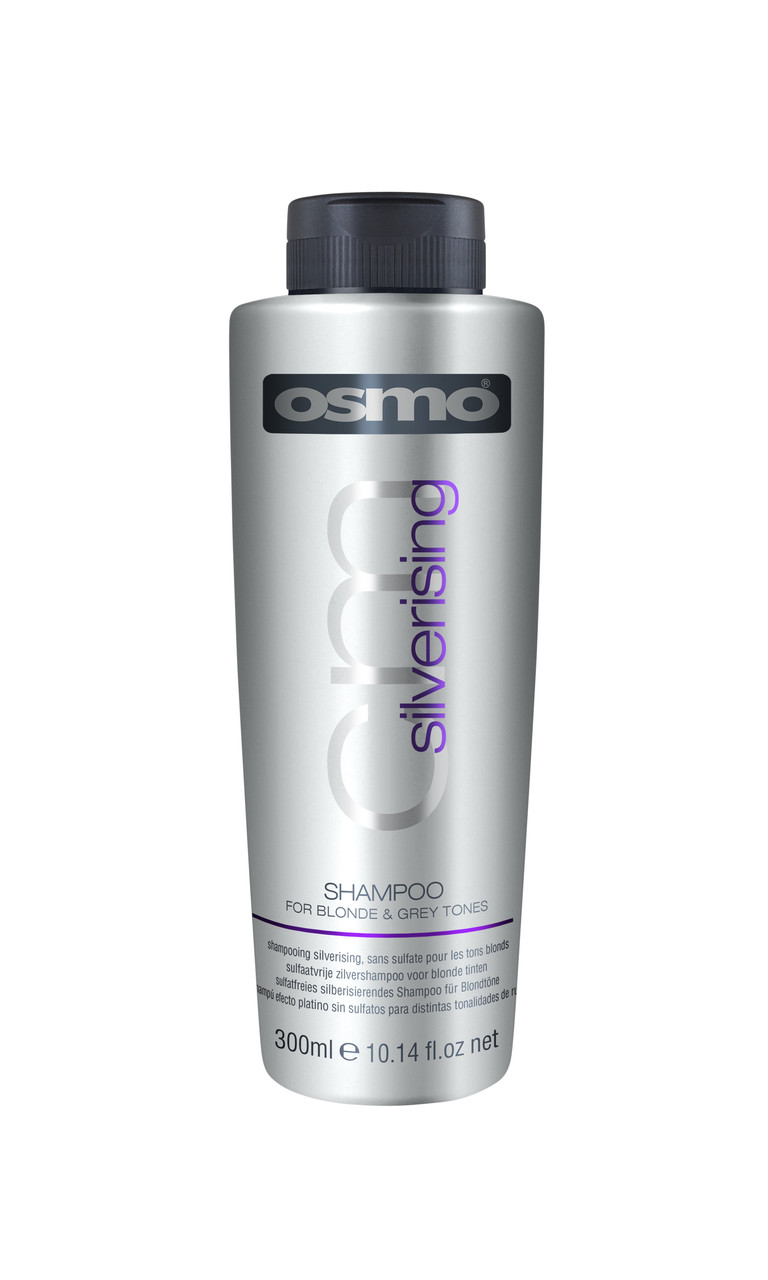 Безсульфатний шампунь для освітленого волосся проти жовтизни. Osmo silverising shampoo 300 ml.