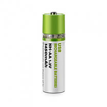 USB акумулятори AA 1.2V 1450mAh Ni-MH Perfect, 2 шт, фото 3
