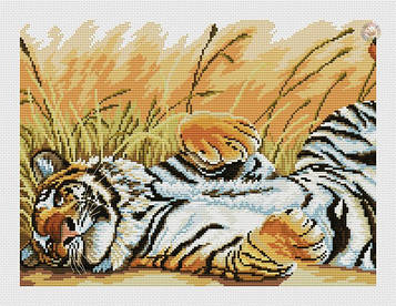 Набір для вишивання хрестиком Тигр. Розмір: 28,*21,5см