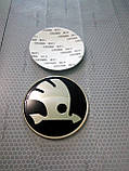 3D-наклейки на диски та ковпаки SKODA метал 56 мм і 65 мм ЧИТУЙТЕ ОПИС ТОВАРА, фото 2