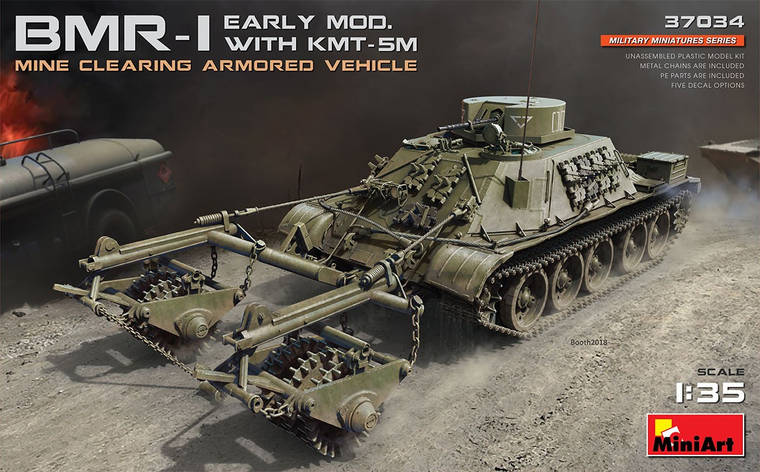 БМР-1 ранніх випусків із КМТ-5М. 1/35 MINIART 37034, фото 1