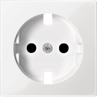 Центральна плата для механізму розетки з заземленням полярно-білий Shneider Merten ( MTN2330-0319)
