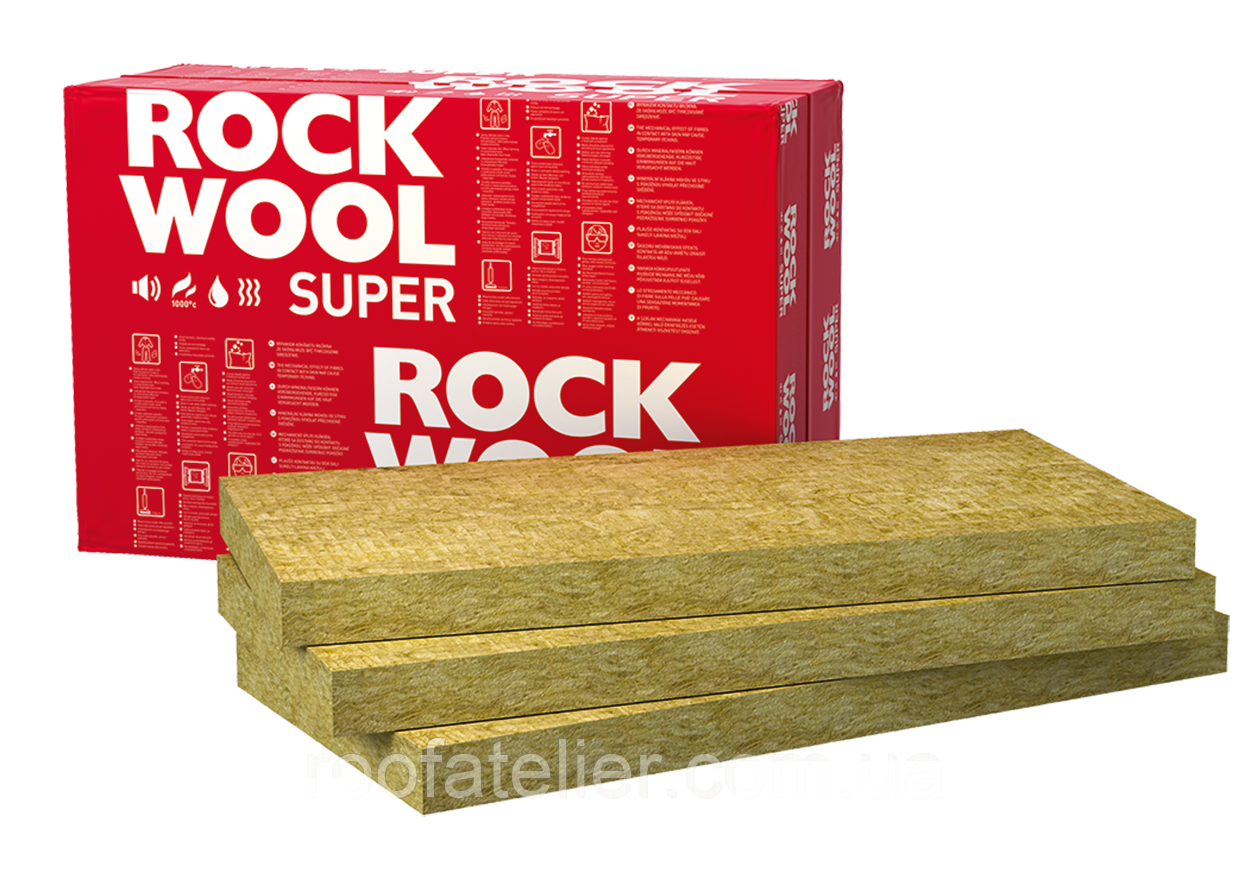 Базальтова вата ROCKWOOL Superrock (50-200 мм)