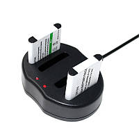 Зарядное Ruibo USB для 2-х аккумуляторов Olympus Li-40B, Li-42B, Li-50B, EN-EL10, D-Li63, KLIC-7006, EN-EL10