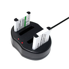 Зарядний Ruibo USB для 2 акумуляторів Olympus Li-40B, Li-42B, Li-50B, EN-EL10, D-Li63, KLIC-7006, EN-EL10