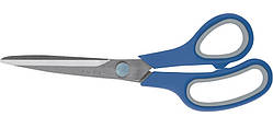 Ножиці 21,5 см, з гумовими вставками, сині. Axent