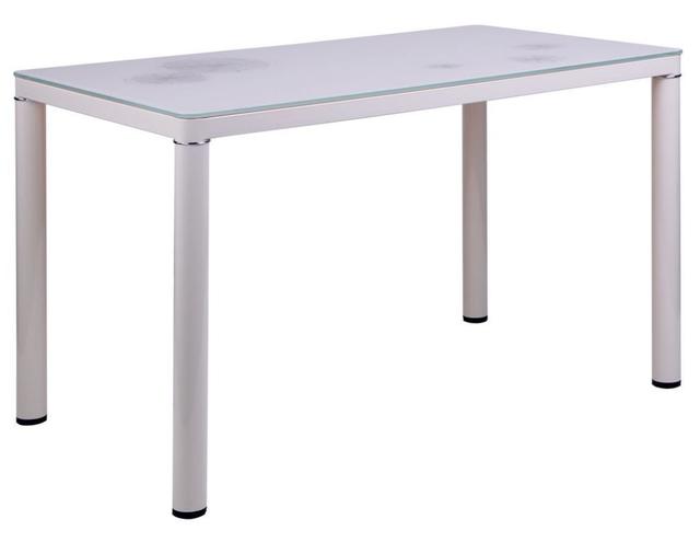 Стіл Делія B04 1200х700х740 База Ваніль, Скло Ваніль (Не розкладний) фото 2
