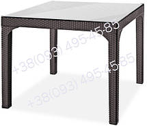 Стіл HM-710 COMFORT RATTAN MASA 90*90 без скла, фото 6