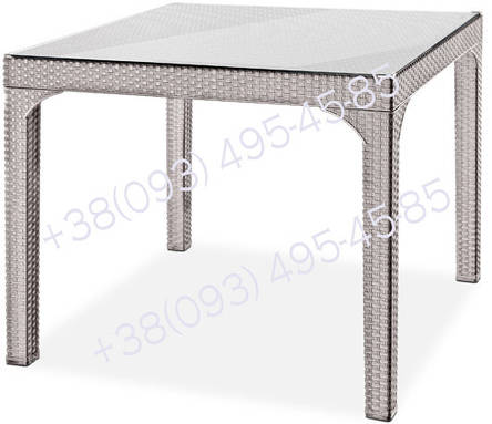 Стіл HM-710 COMFORT RATTAN MASA 90*90 без скла, фото 1