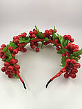 Вінок на голову з червоною калиною, фото 7