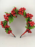 Вінок на голову з червоною калиною, фото 8