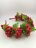 Вінок на голову з червоною калиною, фото 2