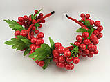 Вінок на голову з червоною калиною, фото 4