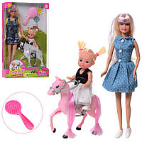 Кукла Defa Lucy 8399 с дочкой и лошадкой