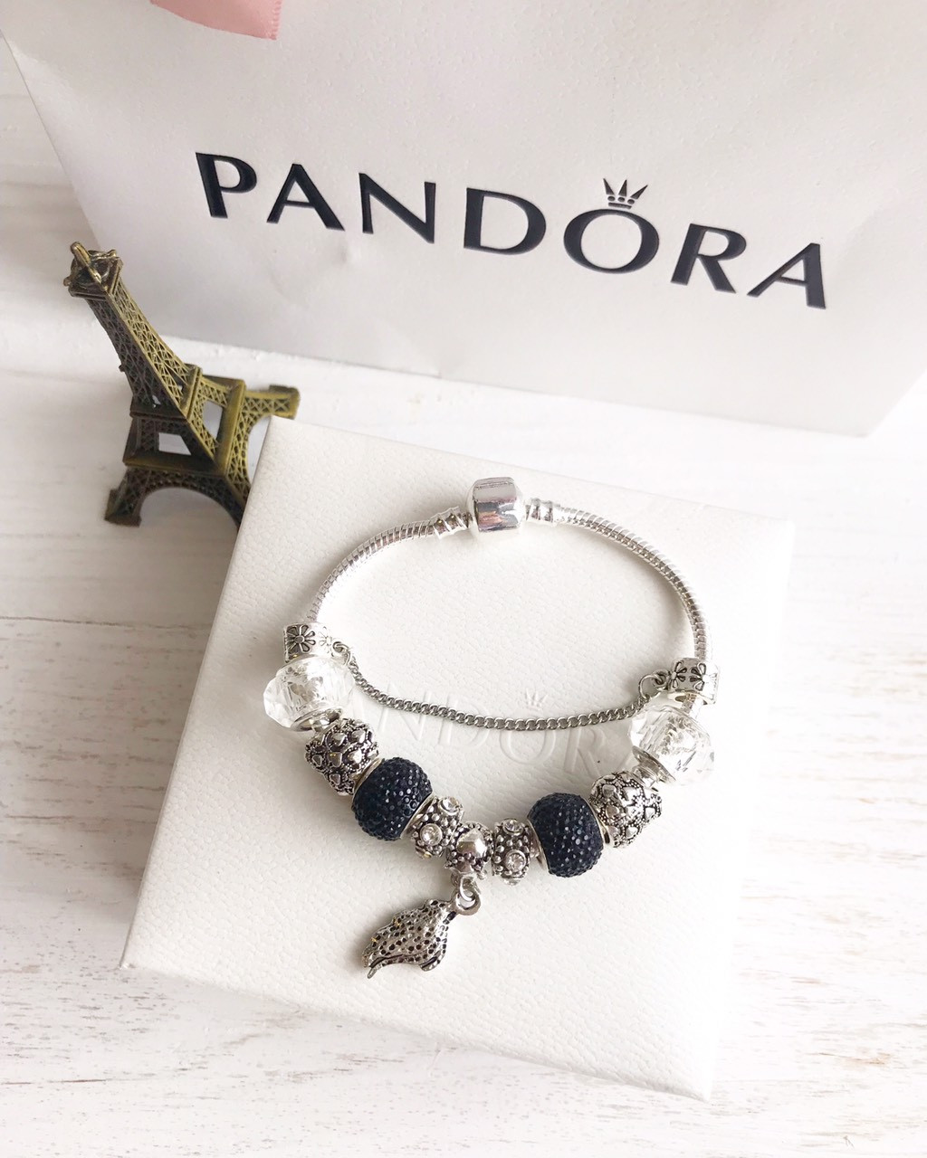 Браслет c шармами Pandora копія пандора