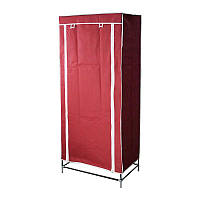 Складна шафа для одягу - тканинна шафа (1 секція) Wardrobe Closet, бордовий
