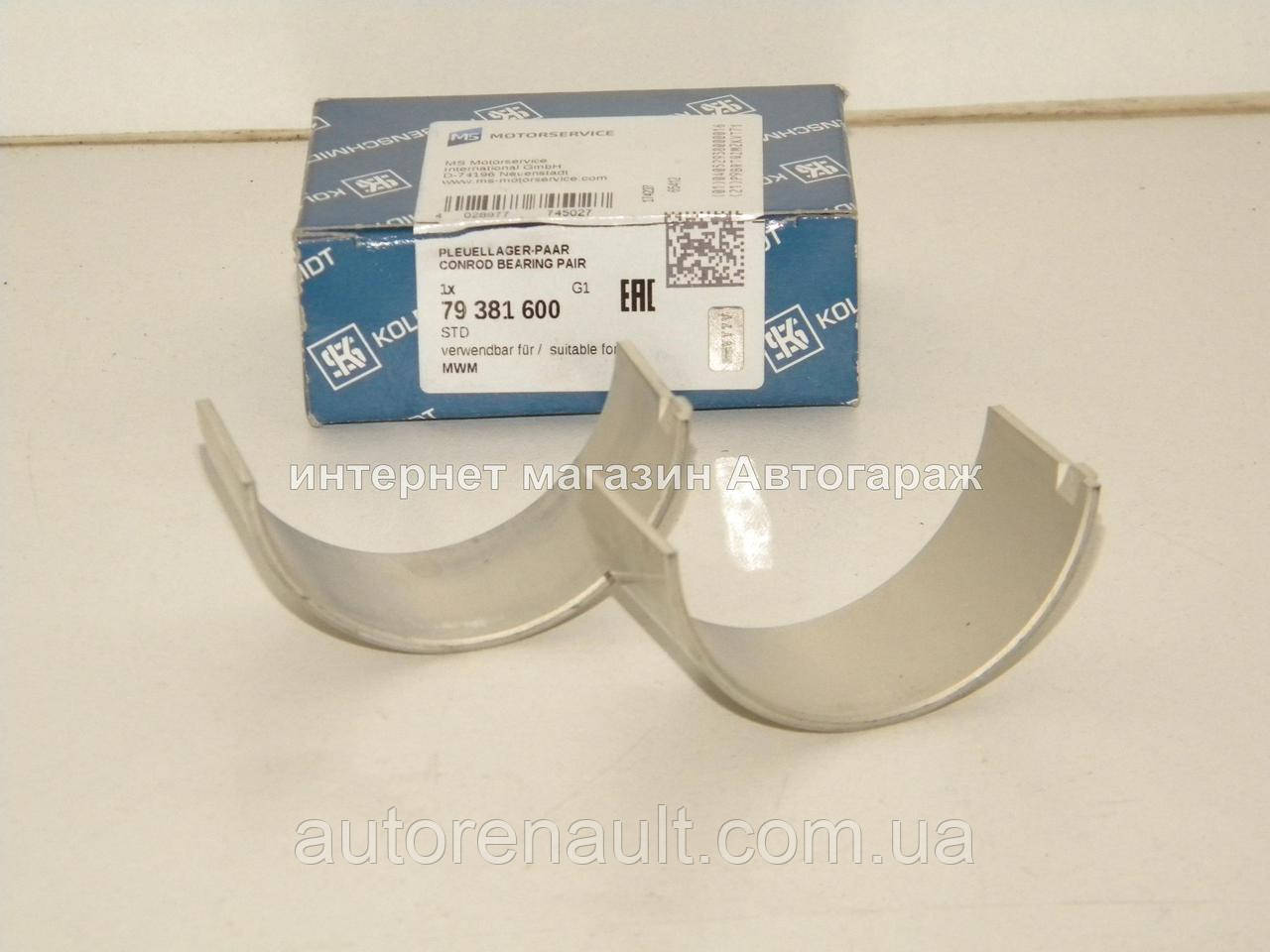 Вкладиші шатунні (STD) на Фольксваген ЛТ 2.8TDI1996-2006 групи kolbenschmidt (Німеччина) 79381600, фото 1