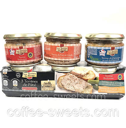 Паштет свинячий із білими грибами та курячою печінкою Terrine De Foie De Volaille Aux Cepes 180 г, фото 2