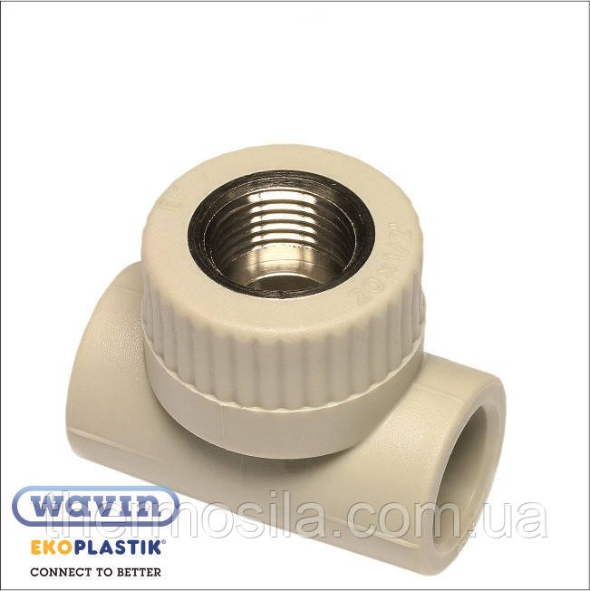 Трійник з МРВ 25х1/2" Ekoplastik, гурт і роздріб