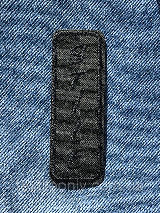 Нашивка STILE колір чорний 26х80 мм, фото 1