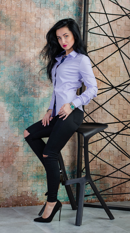 Цікава жіноча сорочка розміри 42,44,46, фото 3