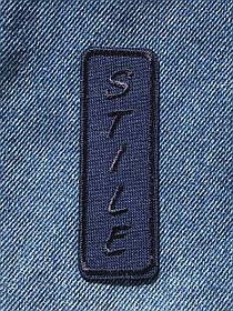 Нашивка STILE колір темно-синій 26х80 мм