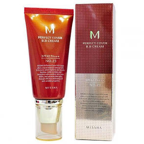 ББ крем Missha M Perfect Cover BB Cream № 23 spf 42 (тон 23) 20 мл (473430), фото 3