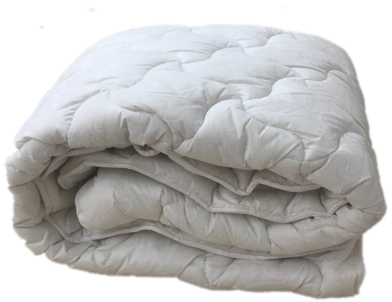 Тепла ковдра двоспальна 180х210 (ск.лебежний пух/бавовна) (3272), фото 1