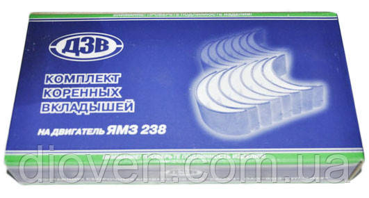 Вкладки корінні Р1 ЯМЗ 238 109,75 мм, R1 (пр.во ДЗВ) (Арт. 238-1000102 Р1)