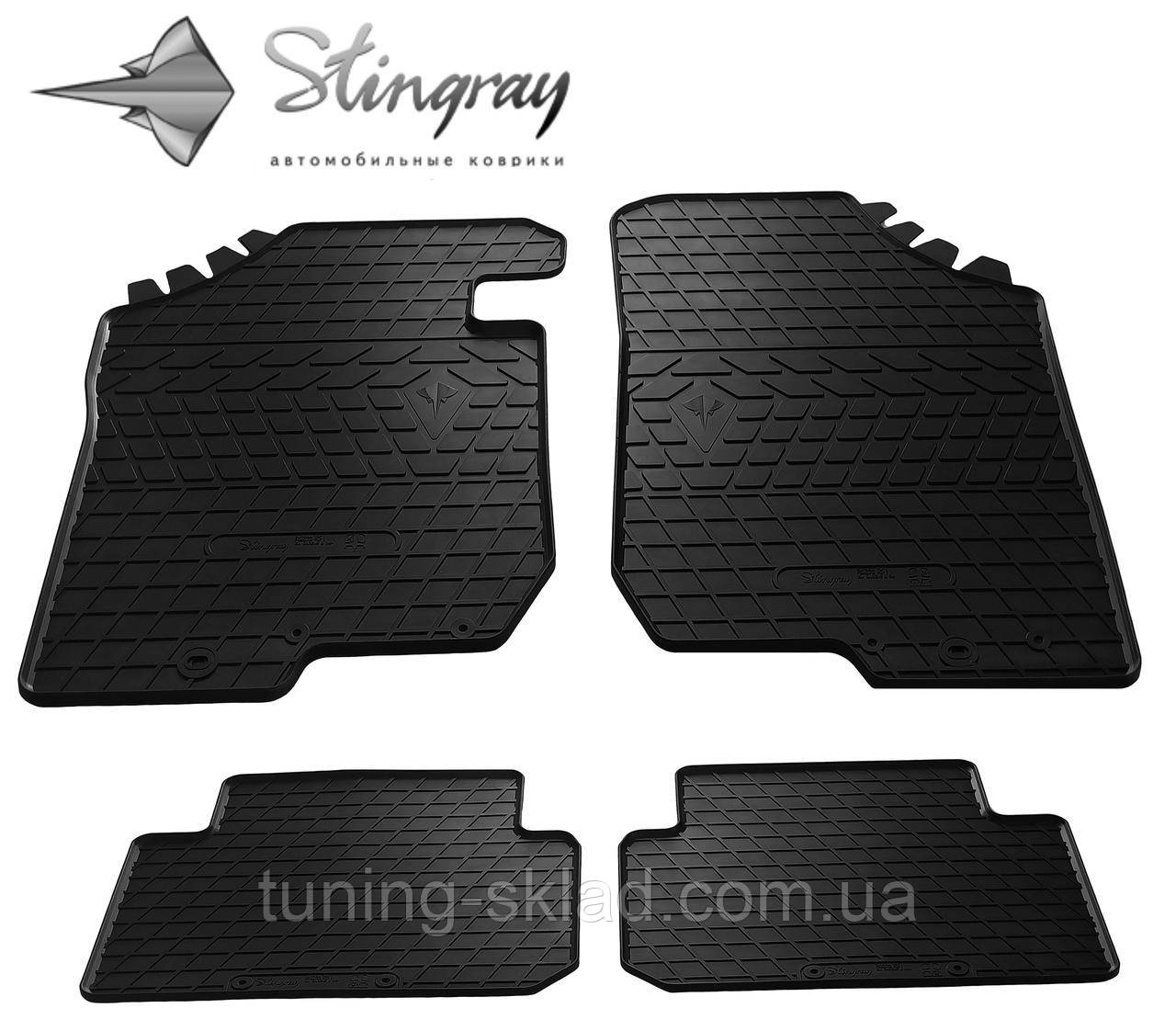Гумові килимки Kia Carens ІІІ 2006- (Кіа Каренс) кількість 4 штуки, фото 1