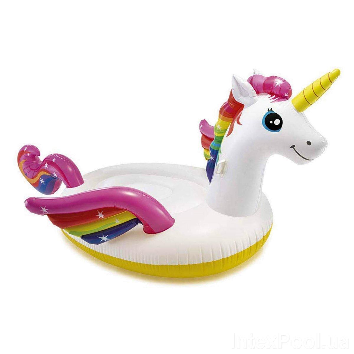 Надувной плот для катания Intex 57281 «Единорог», 287 х 193 х 165 см ...