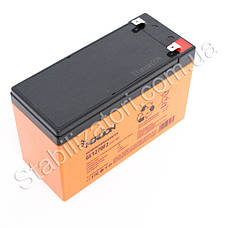 MERLION GL1270F2 12В — 7 А/год — гелевий акумулятор для дитячої машинки, сигналізації, ваг, фото 6