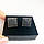 Сережки зі срібла Beauty Bar з каменями Swarovski квадратної форми чорні, фото 3