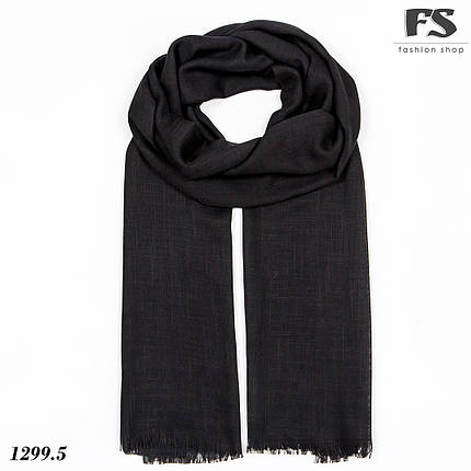 Легкий  чорний  стильний шарф Моллі, фото 2