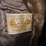 Норкова шуба кожушок подовжений з натуральної норки 44 розмір шуба норкова горностай розстрочка обмін, фото 7