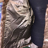 Норкова шуба кожушок подовжений з натуральної норки 44 розмір шуба норкова горностай розстрочка обмін, фото 6